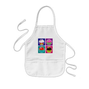 Four Cupcakes Kids Apron