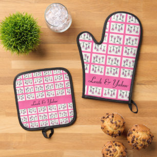 Four Cups of Wine for Passover Customisable Oven Mitt & Pot Holder Set