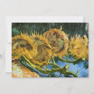 Four Cut Sunflowers by Vincent van Gogh