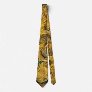 Four Cut Sunflowers by Vincent van Gogh Tie