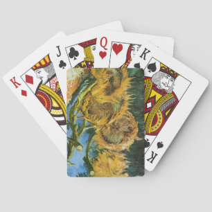 Four Cut Sunflowers, Vincent van Gogh Playing Cards