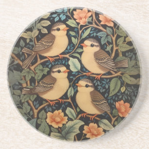 Four Cute Baby Birds Nature Inspired  Coaster