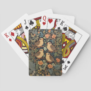 Four Cute Baby Birds Nature Inspired Playing Cards