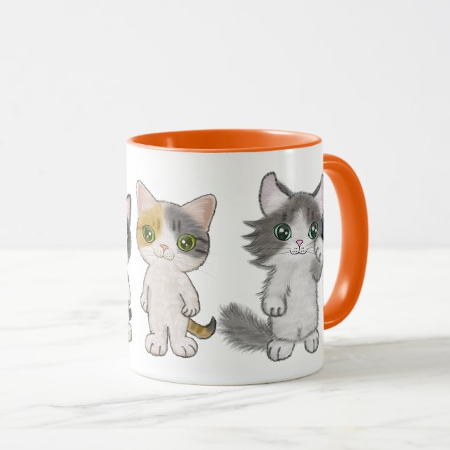 Four Cute Cats Mug (Front Right)
