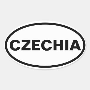 FOUR Czechia Oval Sticker
