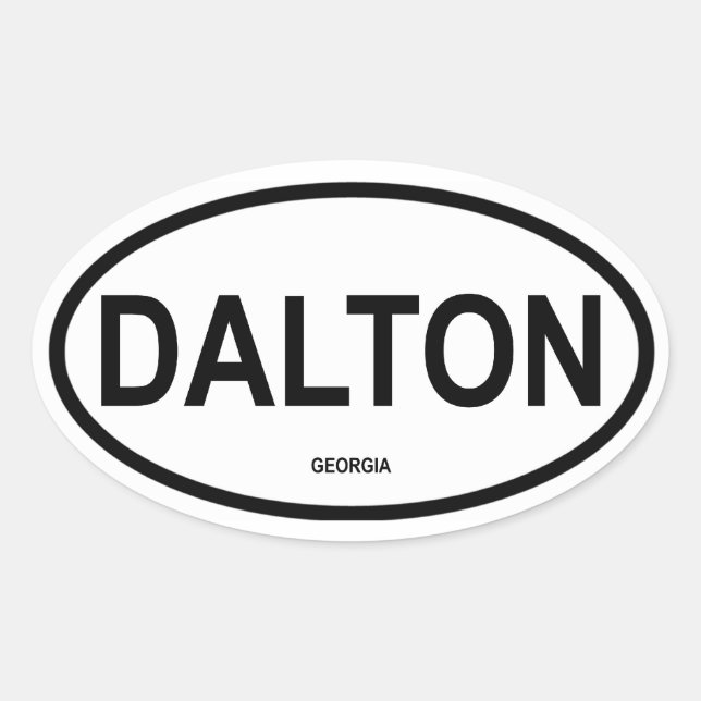 FOUR Dalton, Georgia Oval Sticker (Front)