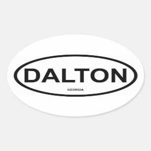 FOUR Dalton, Georgia Oval Sticker