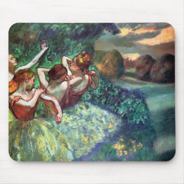 Four Dancers by Degas Mouse Mat (Front)