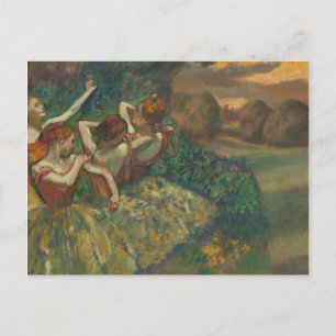 Four Dancers by Degas Postcard