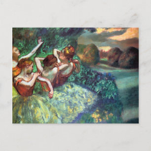 Four Dancers by Degas Postcard