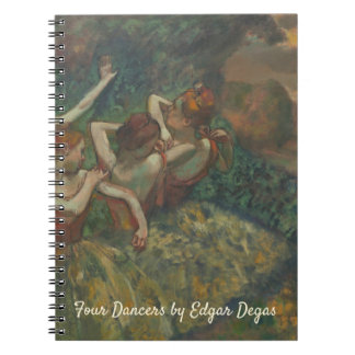 Four Dancers by Edgar Degas, Ballet Fine Art Notebook