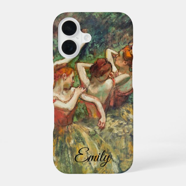 Four Dancers by Edgar Degas – Personalized Art iPhone 16 Case (Back)