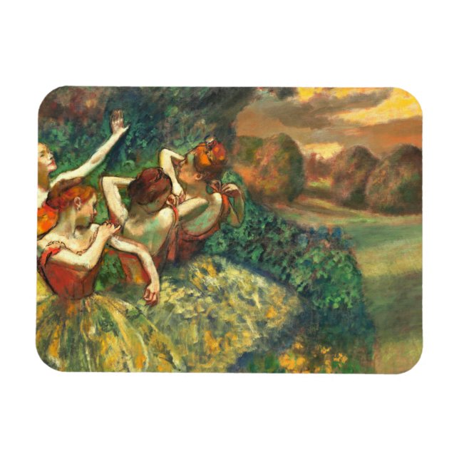 Four Dancers  Edgar Degas   Magnet (Horizontal)