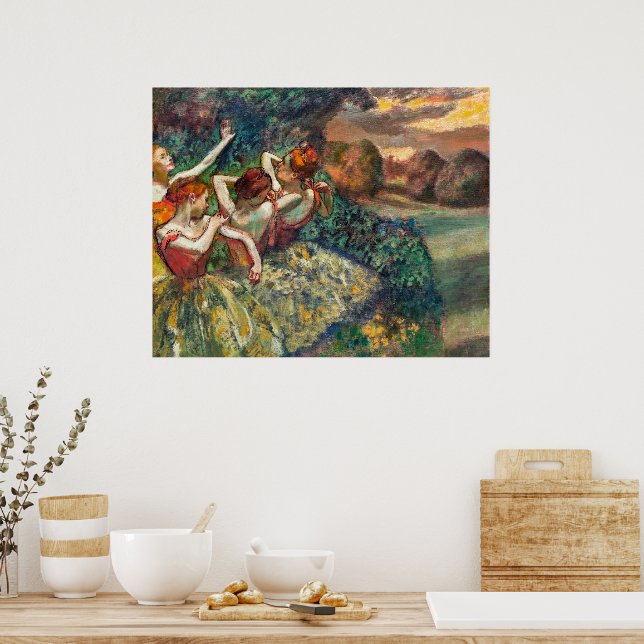 Four Dancers | Edgar Degas | Poster (Kitchen)