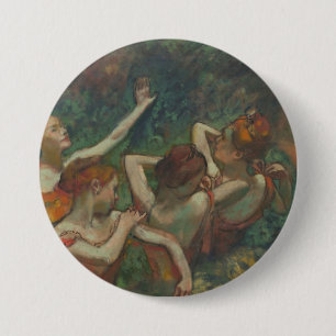 Four Dancers, Impressionist Painting, Edgar Degas 7.5 Cm Round Badge