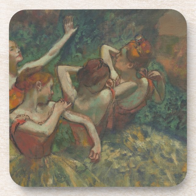 Four Dancers, Impressionist Painting, Edgar Degas Coaster (Front)