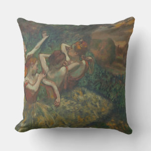 Four Dancers, Impressionist Painting, Edgar Degas Cushion
