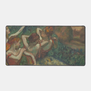 Four Dancers, Impressionist Painting, Edgar Degas Desk Mat