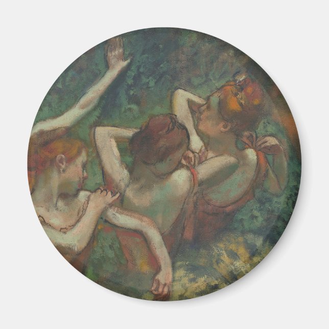 Four Dancers, Impressionist Painting, Edgar Degas Magnet (Front)