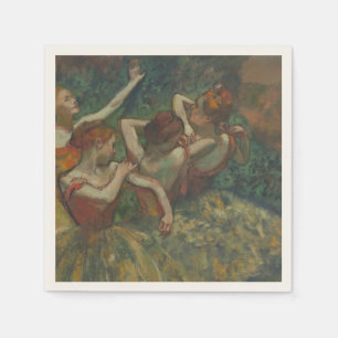 Four Dancers, Impressionist Painting, Edgar Degas Napkin