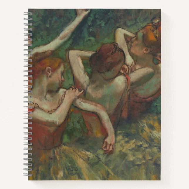Four Dancers, Impressionist Painting, Edgar Degas Notebook (Front)