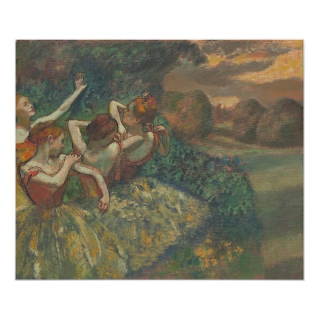 Four Dancers, Impressionist Painting, Edgar Degas Photo Print (Front)