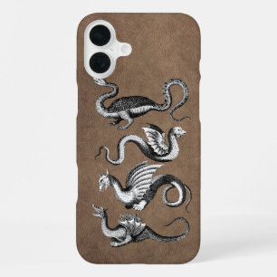 Four Dragons Faux Leather iPhone 16 Plus Case