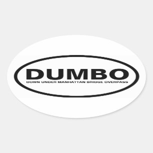 FOUR "DUMBO" OVAL STICKER
