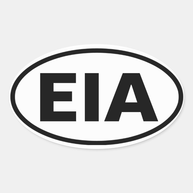 FOUR Edmonton "EIA" Oval Sticker (Front)