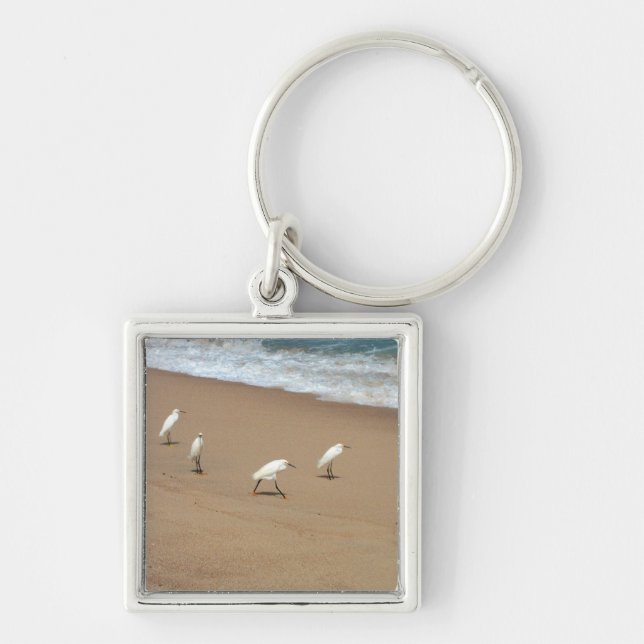Four Egrets Key Ring (Front)