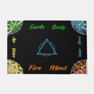 Four Elements Eternal Door Mat