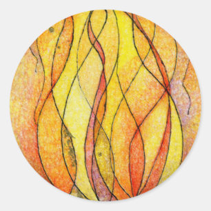 Four Elements Fire Classic Round Sticker