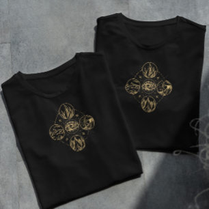 Four Elements Nature Hand Drawn   T-Shirt
