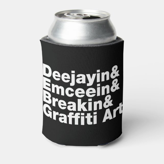 Four Elements of Hip Hop Can Cooler (Can Back)