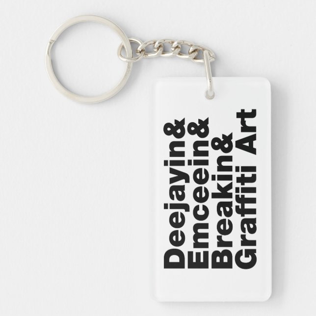 Four Elements of Hip Hop Key Ring (Front)