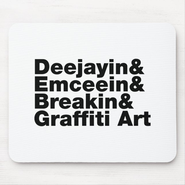 Four Elements of Hip Hop Mouse Mat (Front)