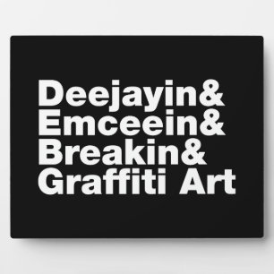 Four Elements of Hip Hop Plaque