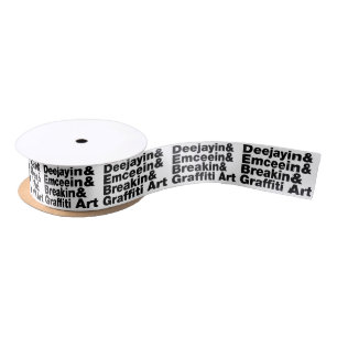 Four Elements of Hip Hop Satin Ribbon