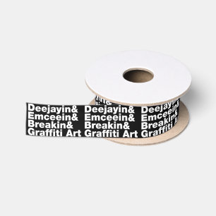 Four Elements of Hip Hop Satin Ribbon