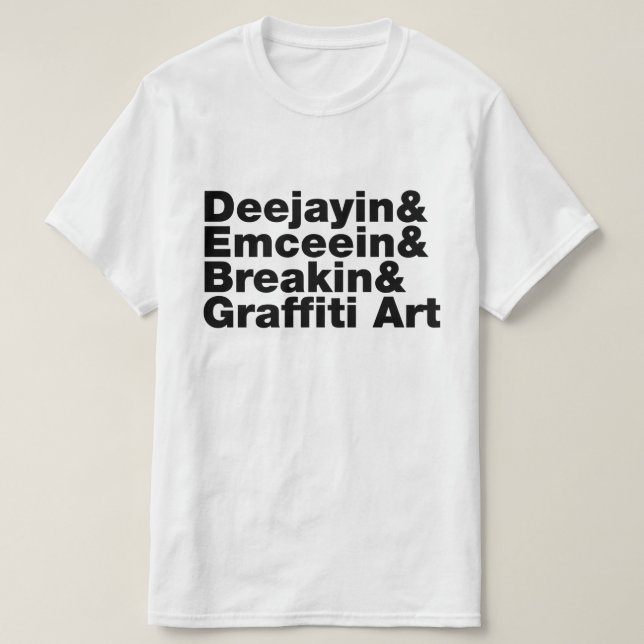 Four Elements of Hip Hop T-Shirt (Design Front)