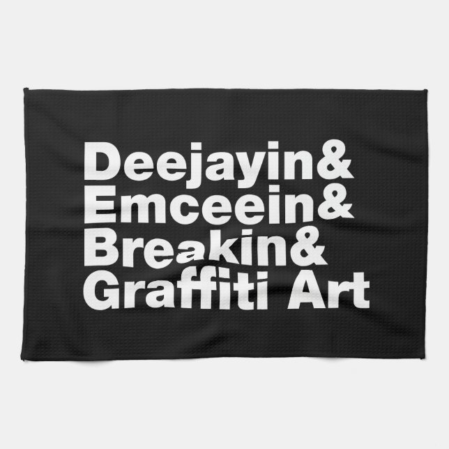 Four Elements of Hip Hop Tea Towel (Horizontal)