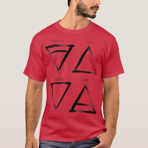 Four Elements Vintage Black Classic TShirt