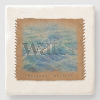 Four Elements - Water - Limestone Coaster