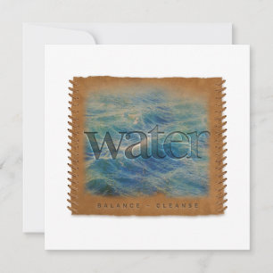 Four Elements - WATER - Personalised Notecard
