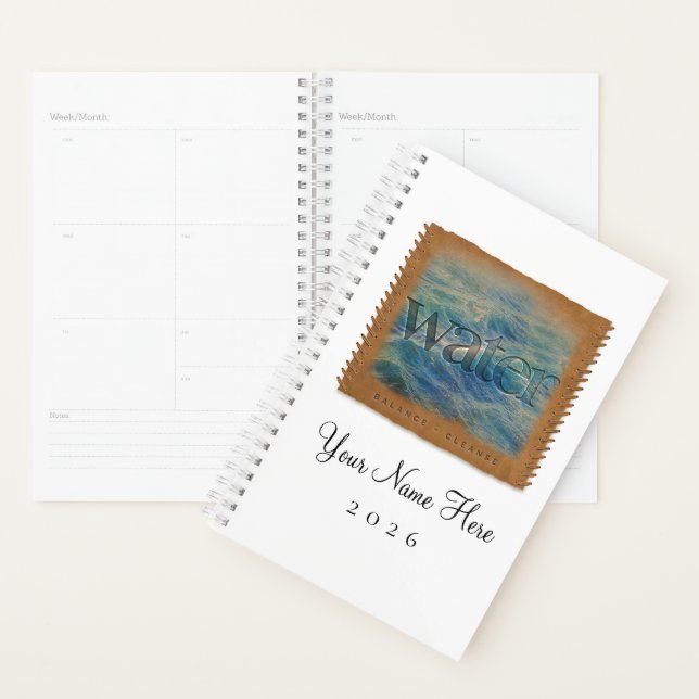 Four Elements - WATER - Personalized Day Planner (Display)