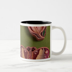 Four enamelled and jewelled boxes, butterfly Two-Tone coffee mug
