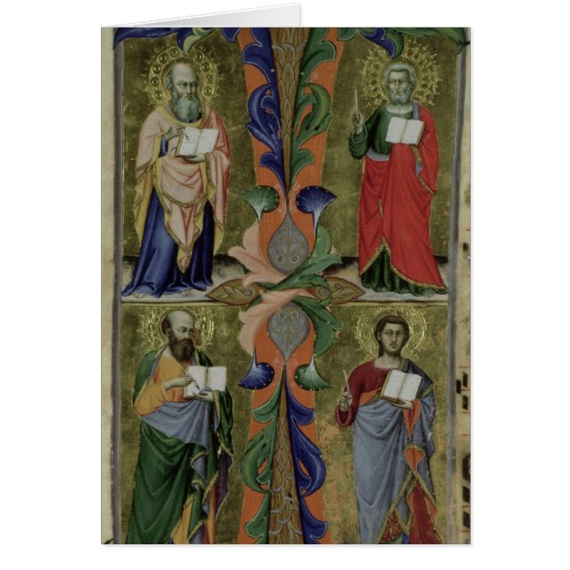 Four Evangelists, 14th century (vellum) (Front)
