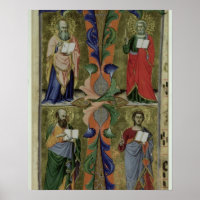 Four Evangelists, 14th century (vellum)