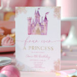 Four Ever A Princess Castle 4th Birthday Party Invitation<br><div class="desc">This is a Four Ever A Princess Royal Castle 4th Birthday Party Invitation!</div>