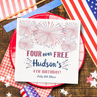 Four Ever Free! 4th Of July 4th Birthday Party